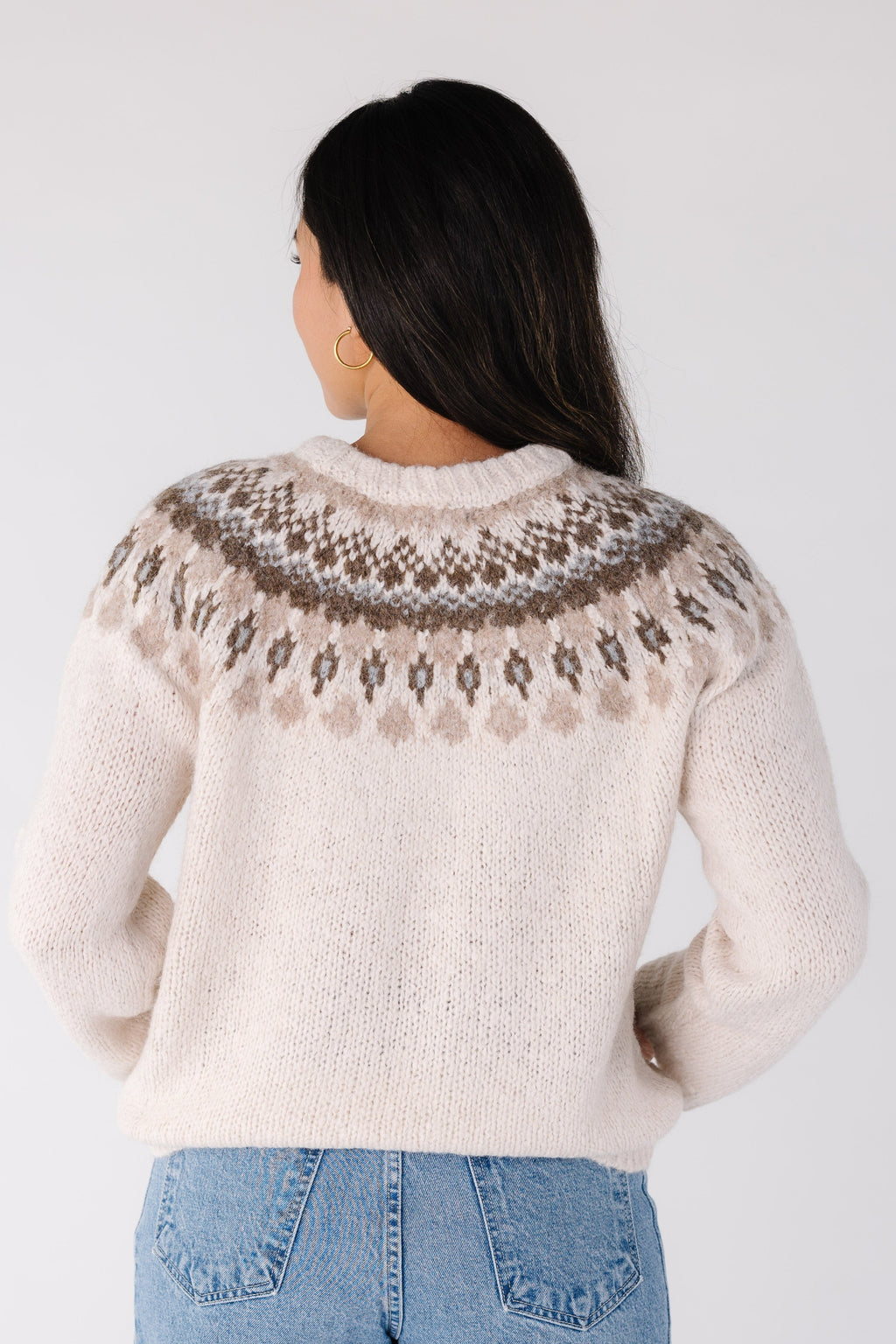 Fair Isle Crew Neck Sweater