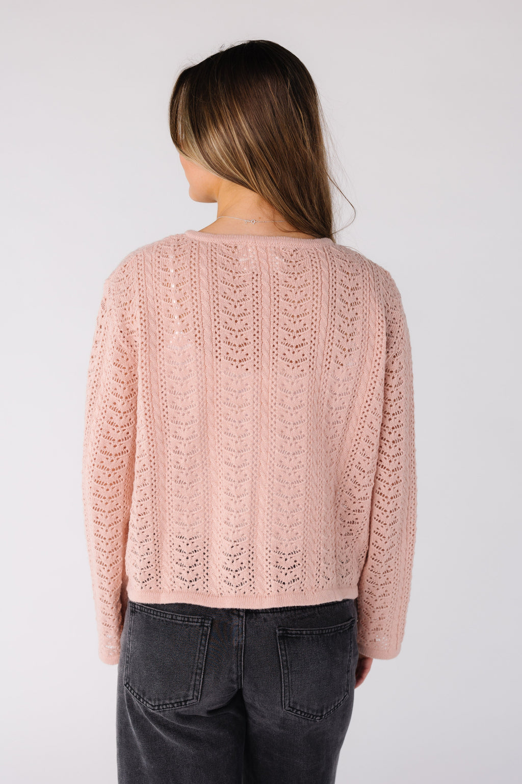 Crocheted Tied Up Cardigan