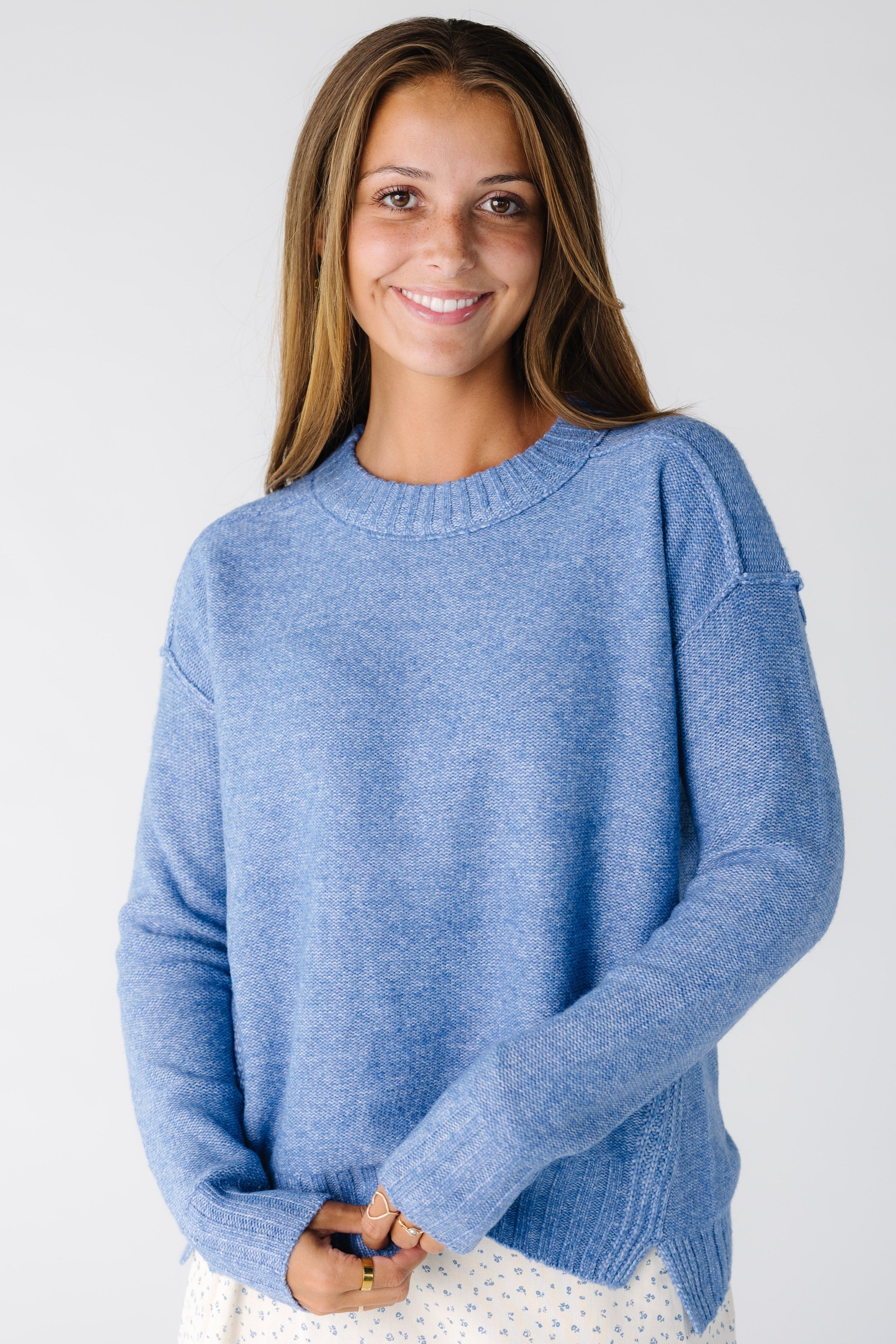 Crew Neck Pullover Sweater
