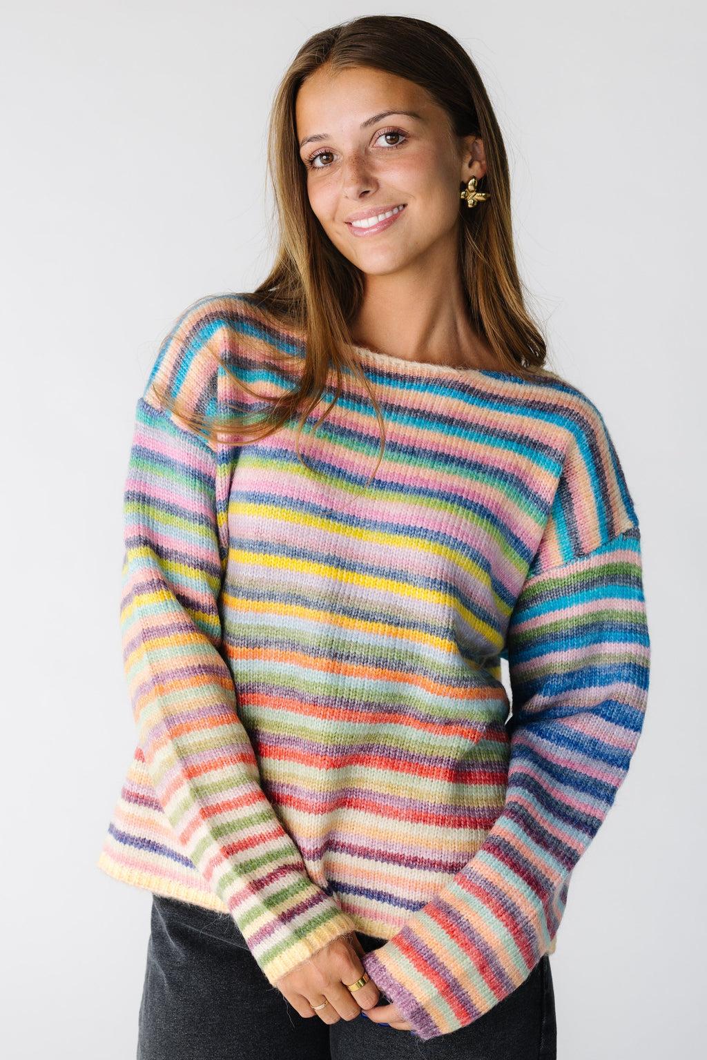 Dream On Striped Pullover Sweater  (Each piece may vary by color)