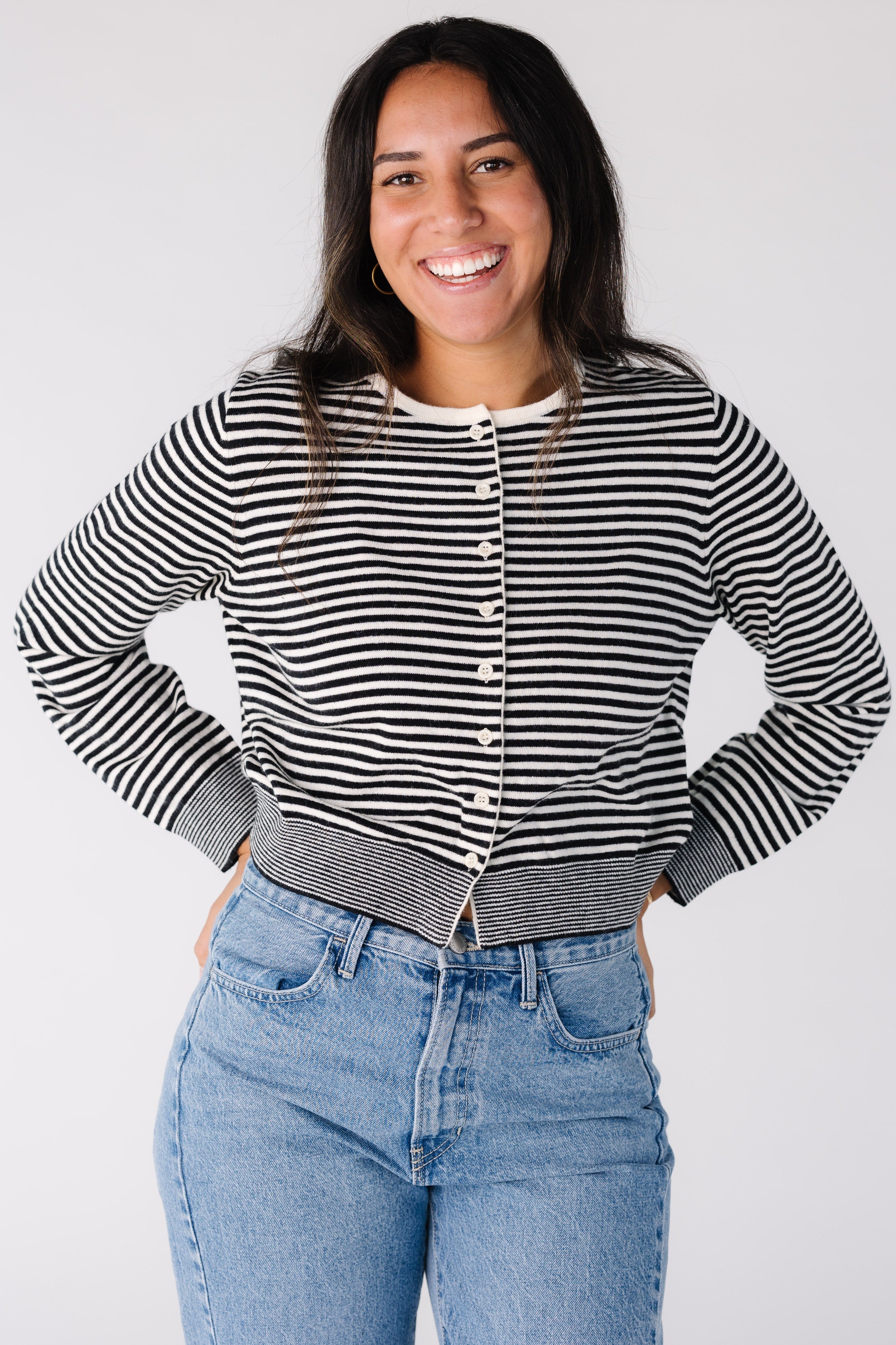 The Bella Striped Cardigan
