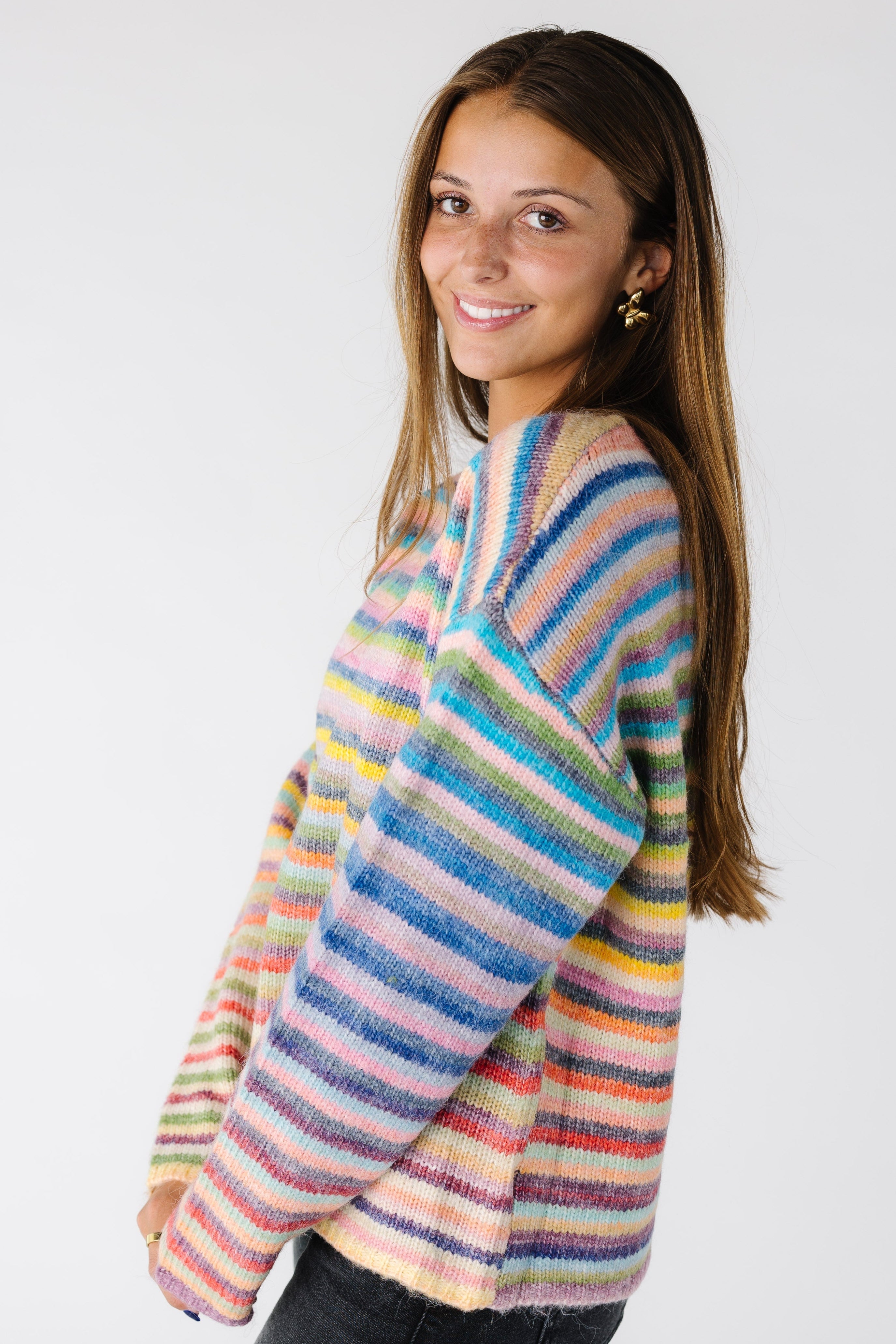 Dream On Striped Pullover Sweater  (Each piece may vary by color)