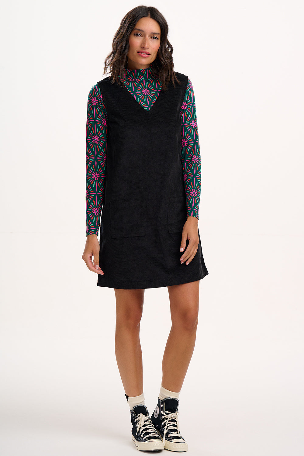 Kacy Tunic Dress - Black Cord