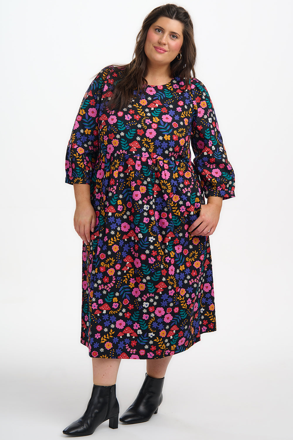 Maria Midi Smock Dress - Multi, Toadstool Floral
