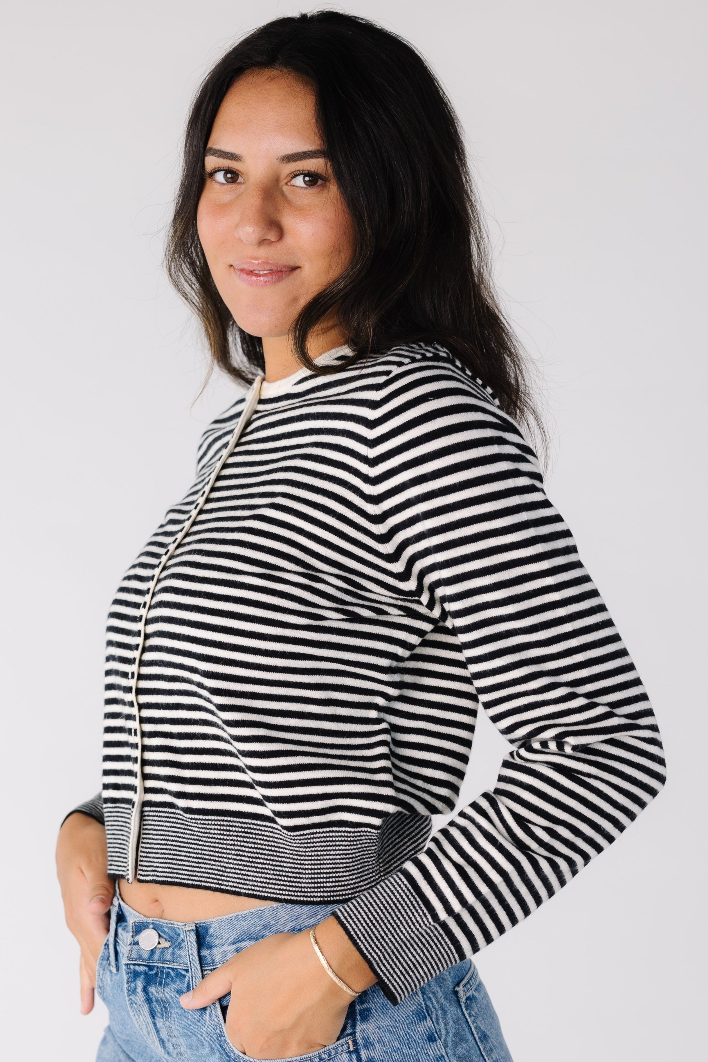 The Bella Striped Cardigan